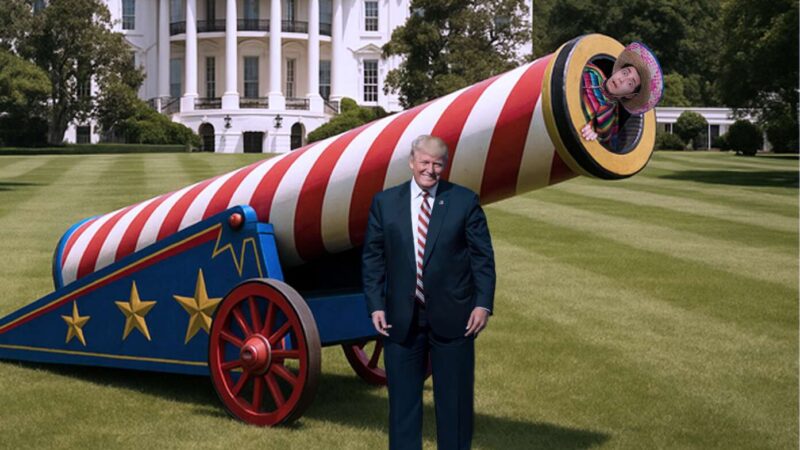Trump Unveils Giant Cannon For Faster, More Entertaining Deportations