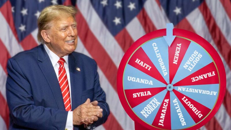 Trump Unveils ‘Wheel Of Random Country You Get Deported To’