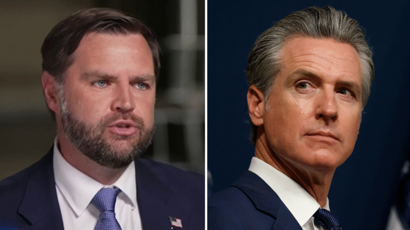 Vance criticizes Newsom for ‘cheap imitation’ of Trump