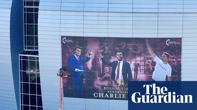 Thousands gather at Charlie Kirk memorial in Arizona where Trump to pay tribute to slain organizer | Charlie Kirk shooting