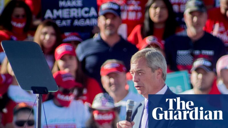 Nigel Farage admits breaching parliamentary rules over Trump event | Nigel Farage