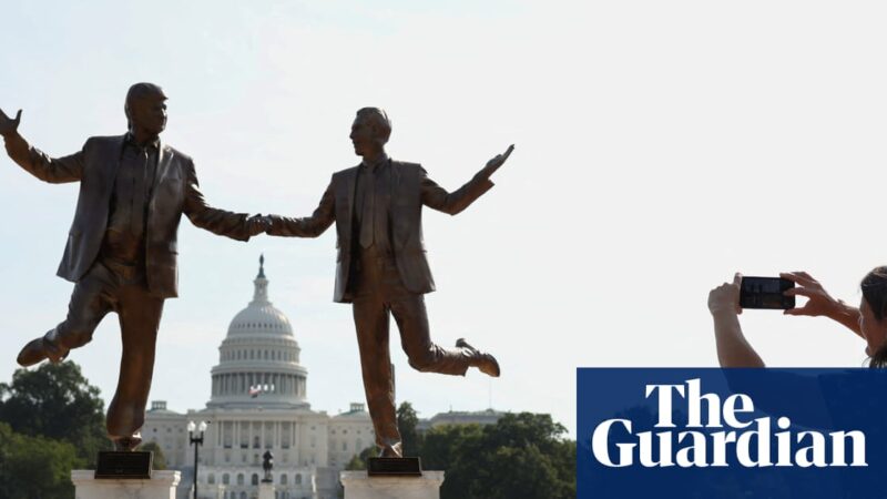 New statue on National Mall celebrates ‘long-lasting bond’ between Trump and Epstein | Donald Trump