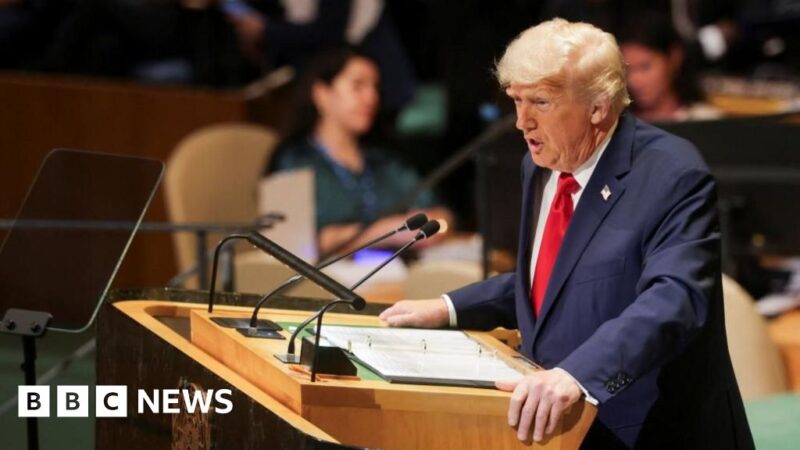 Trump criticises countries’ migration and climate policies in UN speech