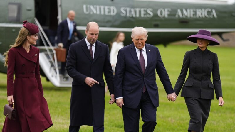 Donald Trump and Melania Trump Wear Matching Outfits During UK Visit