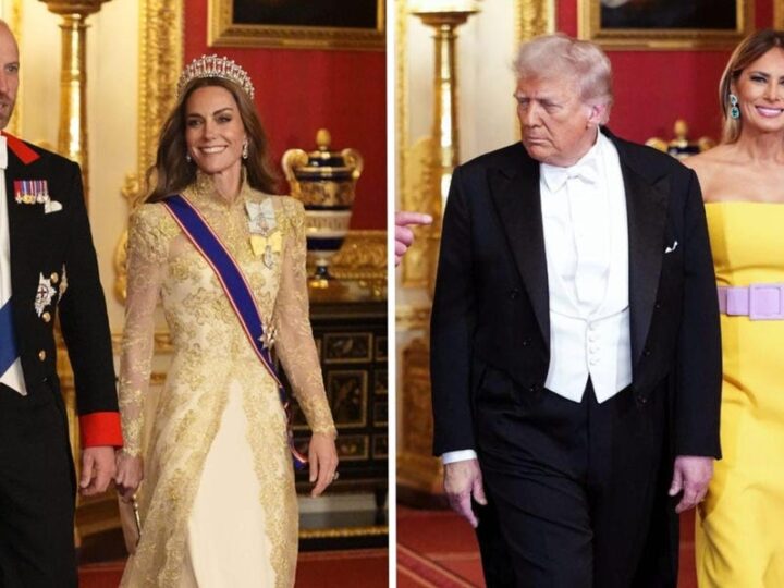 Melania Trump and Kate Middleton Wore Bold Gowns for a State Banquet