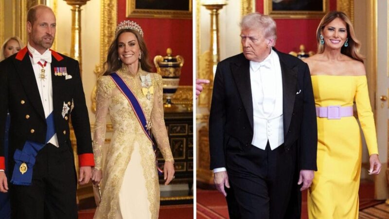 Melania Trump and Kate Middleton Wore Bold Gowns for a State Banquet