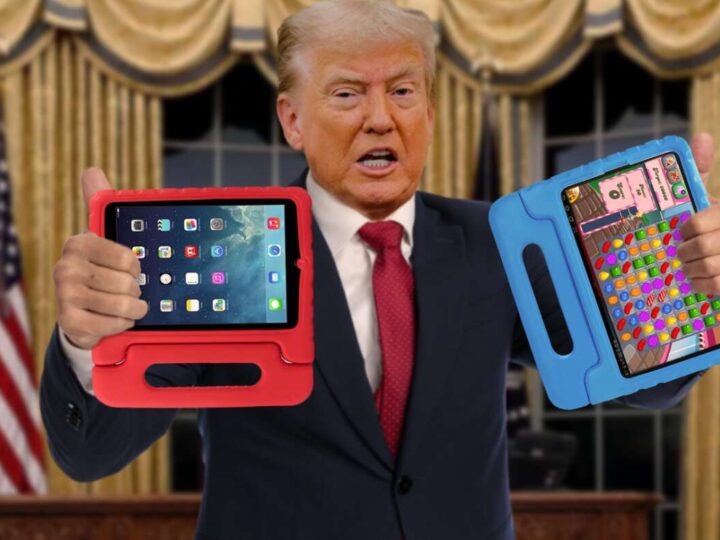 Trump Gives Israel And Palestine Tablets To Play With So They’ll Stop Fighting