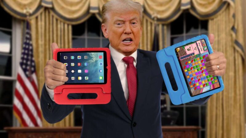 Trump Gives Israel And Palestine Tablets To Play With So They’ll Stop Fighting