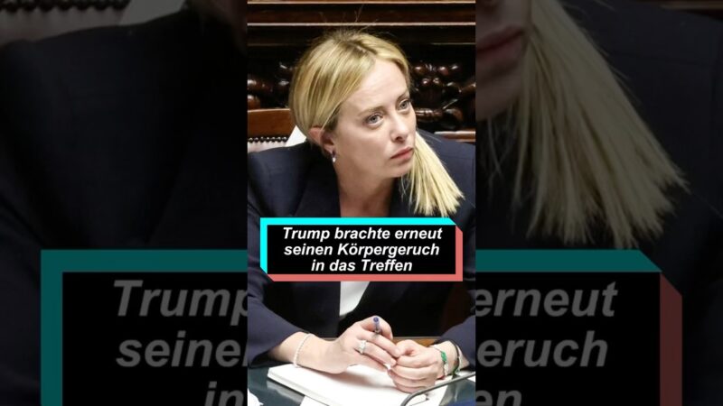 Trump brachte erneut seinen Körpergeruch in das Treffen. #foryou #celebrity #trump