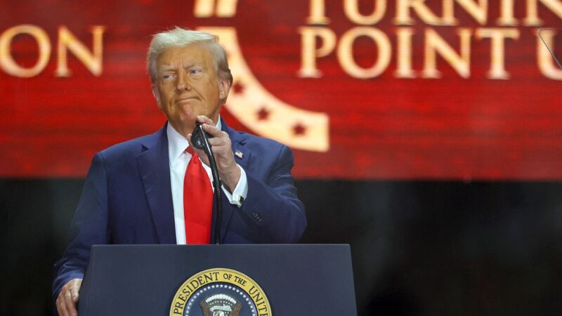 Trump calls Charlie Kirk ‘martyr for American freedom’ at memorial