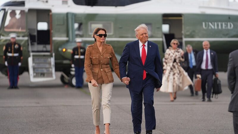 Man arrested for allegedly aiming laser pointer at Trump’s Marine One
