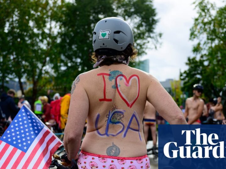 ‘Quintessentially Portland’: nude cyclists protest against national guard deployment | Trump administration
