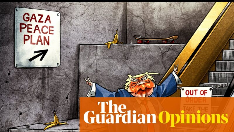 Ben Jennings on Donald Trump declaring peace in the Middle East – cartoon