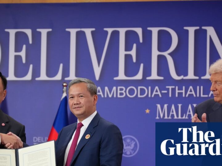 Trump oversees Thailand-Cambodia ceasefire signing as Asia tour gets under way | US foreign policy