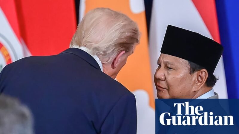 Indonesia’s president heard on hot mic asking Trump if he can meet son Eric | Indonesia