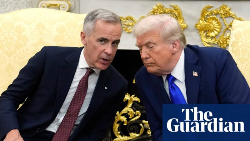 Trump says there is ‘natural conflict’ with Canada during Carney visit | Donald Trump