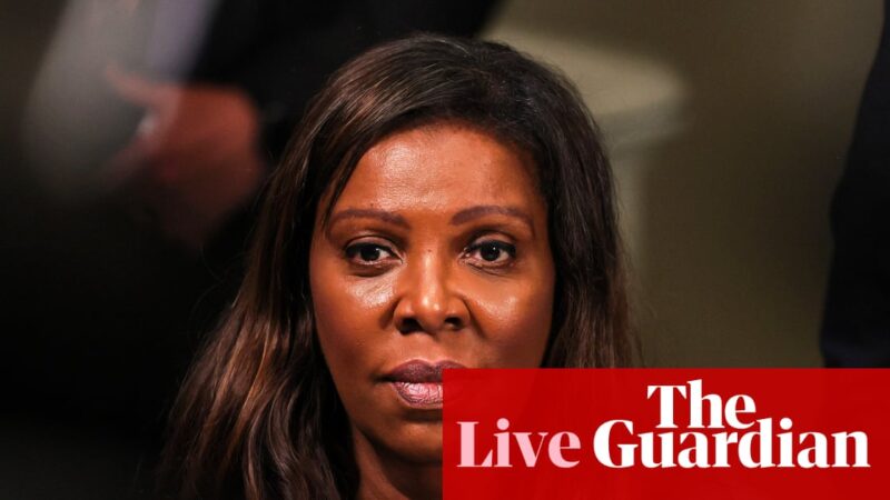 Letitia James accuses Donald Trump of ‘weaponizing’ US justice system after her indictment – US politics live | US news