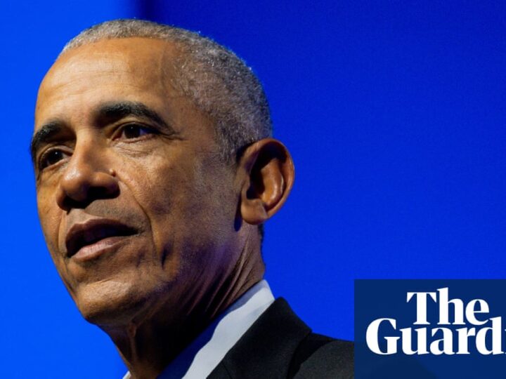 Obama takes aim at companies cutting deals with Trump: ‘We have capacity to take a stand’ | Barack Obama