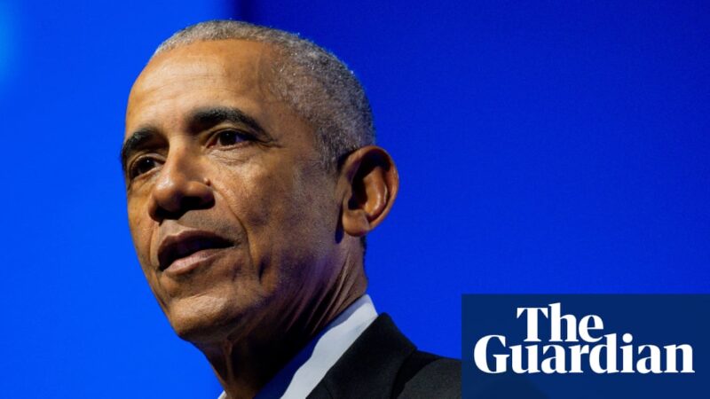 Obama takes aim at companies cutting deals with Trump: ‘We have capacity to take a stand’ | Barack Obama