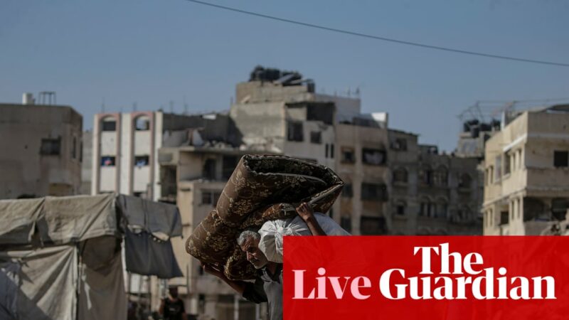 Israel-Gaza live: Israel preparing for ‘immediate implementation’ of first stage of Trump’s Gaza plan | Gaza