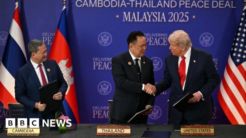 Trump presides over Thai-Cambodia ‘peace deal’