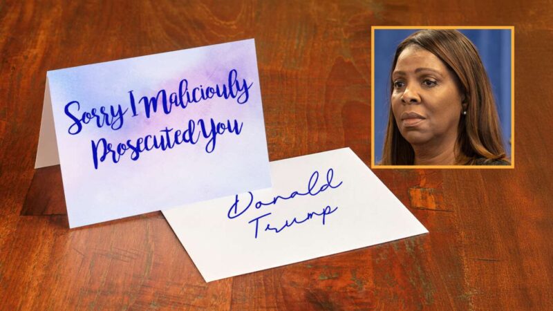 Letitia James Smooths Things Over By Sending Trump Heartfelt ‘Sorry I Maliciously Prosecuted You’ Card