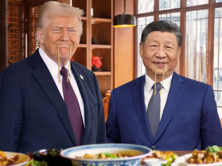 Xi Happily Drops All Tariffs After Trump Shows Him How To Use Chopsticks To Become A Walrus