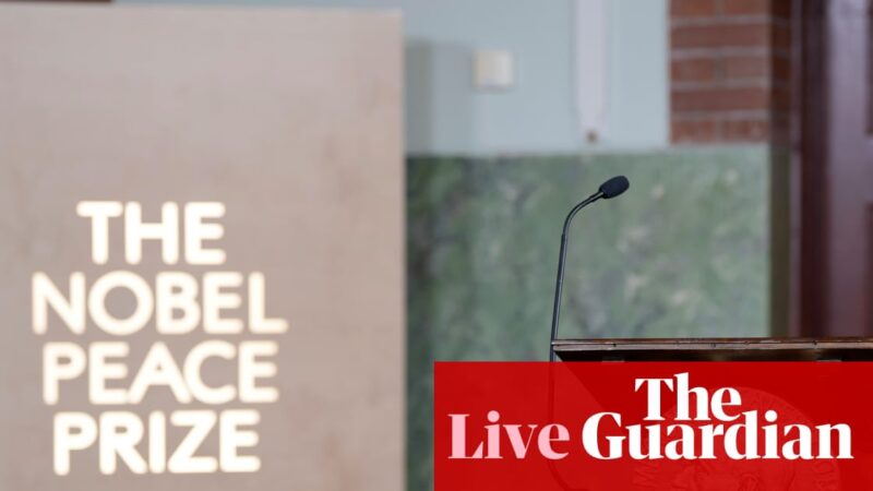 Nobel peace prize 2025 live: Norway fears repercussions if Donald Trump not honoured in ceremony | Nobel peace prize