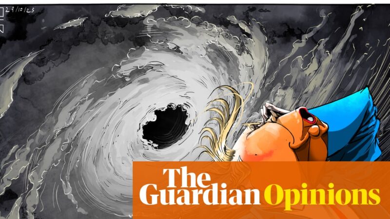 Ella Baron on Hurricane Melissa and Trump’s climate denial – cartoon