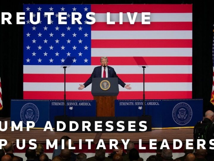 LIVE: Trump, Hegseth address gathering of top US military leaders