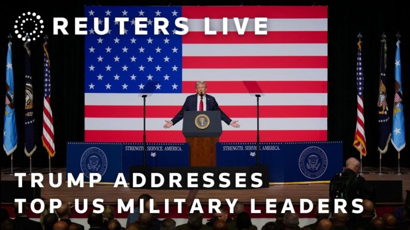 LIVE: Trump, Hegseth address gathering of top US military leaders