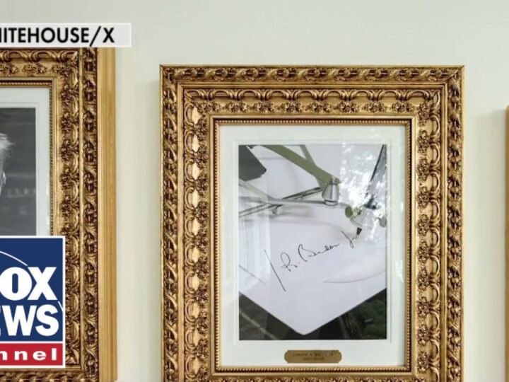 Trump replaces Biden’s portrait with photo of autopen signature
