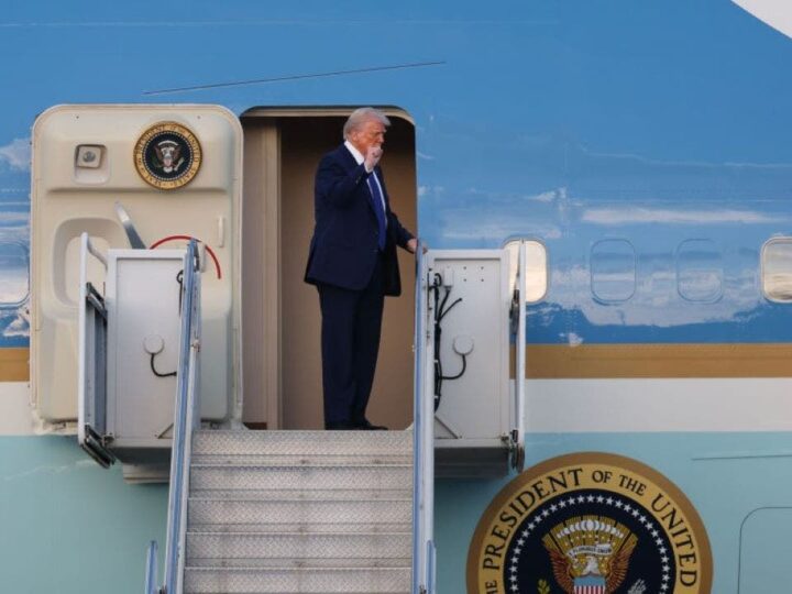 Secret Service finds suspicious hunting stand near Trump’s Air Force One