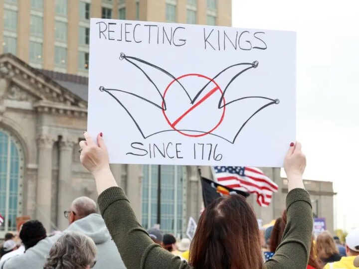 Trump denies being ‘king’ amid nationwide ‘No Kings’ democracy protests
