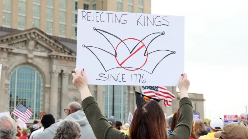 Trump denies being ‘king’ amid nationwide ‘No Kings’ democracy protests