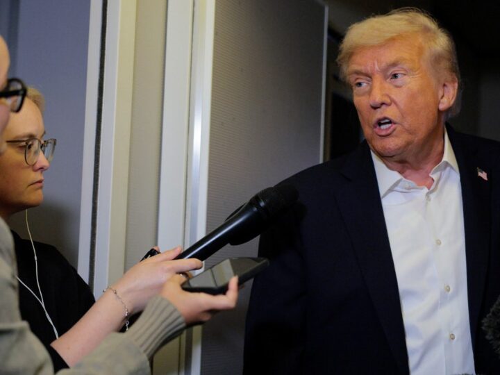Donald Trump declines to commit on two-state solution after hostages freed