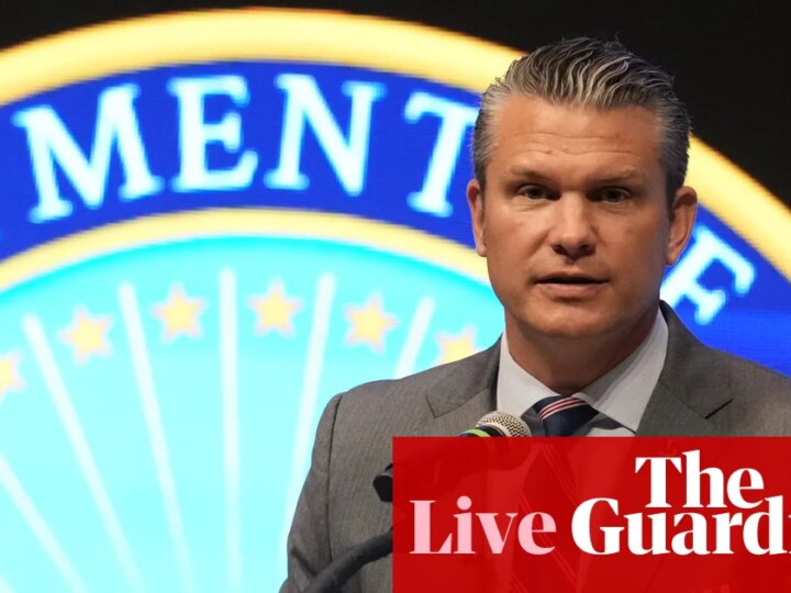 Hegseth announces military operation to remove ‘narco-terrorists from our Hemisphere’– live | Trump administration