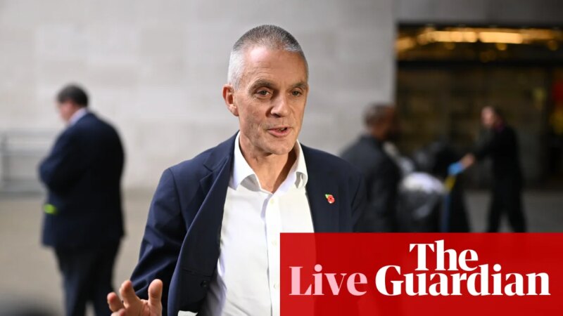 Tim Davie tells BBC staff ‘we have to fight for our journalism’ as Trump threatens $1bn lawsuit – UK politics live | Politics
