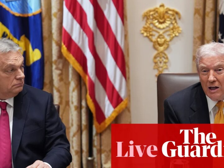 Trump says ‘looking at’ exemption for Hungary from Russian oil and gas sanctions – live | US news