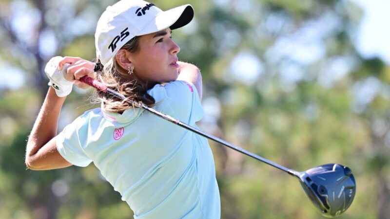 Kai Trump improves by 8 strokes but misses cut at LPGA Annika event