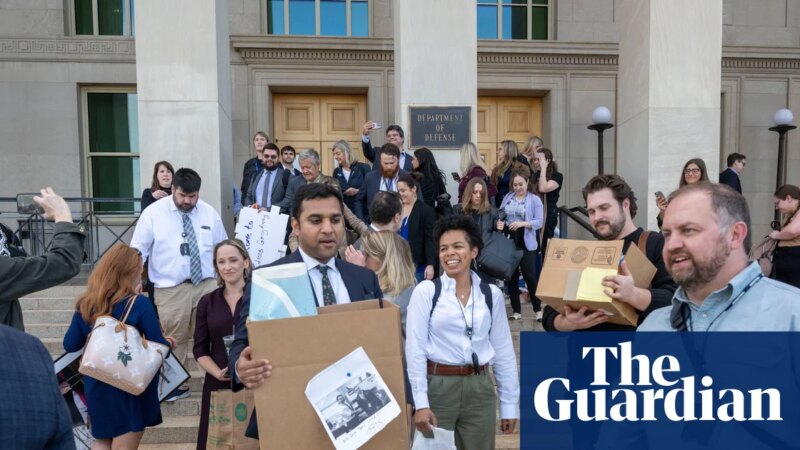 ‘Mouthpieces for Trump’: inside the rightwing takeover of the Pentagon press corps | Trump administration