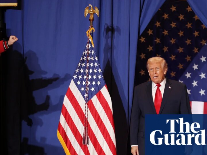 Trump attacks old foe Biden – but presidential parallels hard to avoid | Donald Trump
