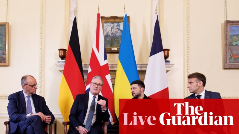 Starmer, Merz and Macron take phone call with Trump on Ukraine peace talks – Europe live | Europe