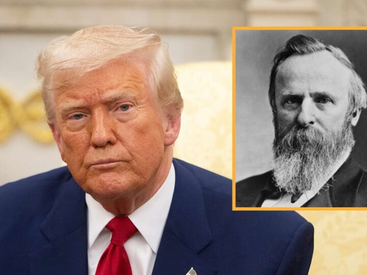 Trump Hard At Work Coming Up With Insulting Plaque For Rutherford B. Hayes