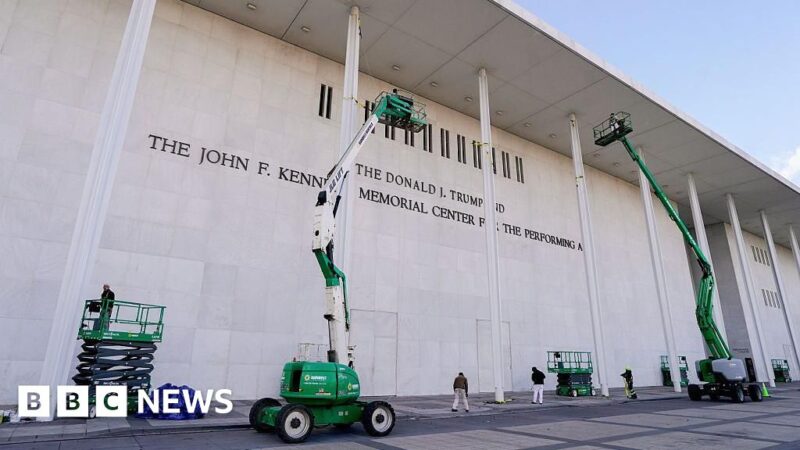 Democratic board member sues to remove Trump’s name from Kennedy Center