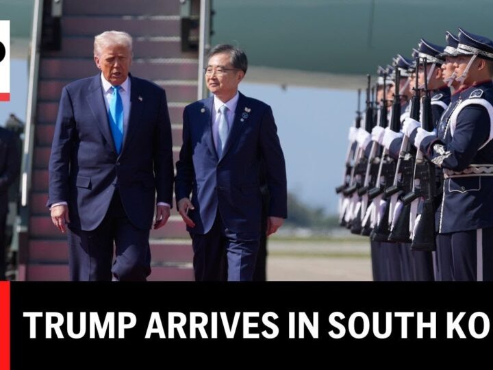 LIVE: Trump arrives in South Korea