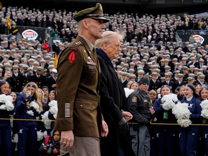 Trump arrives at Army-Navy game amid deadly Syria ambush on US troops