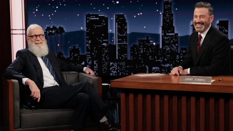 Letterman calls Kimmel ‘leader of the resistance’ against Trump