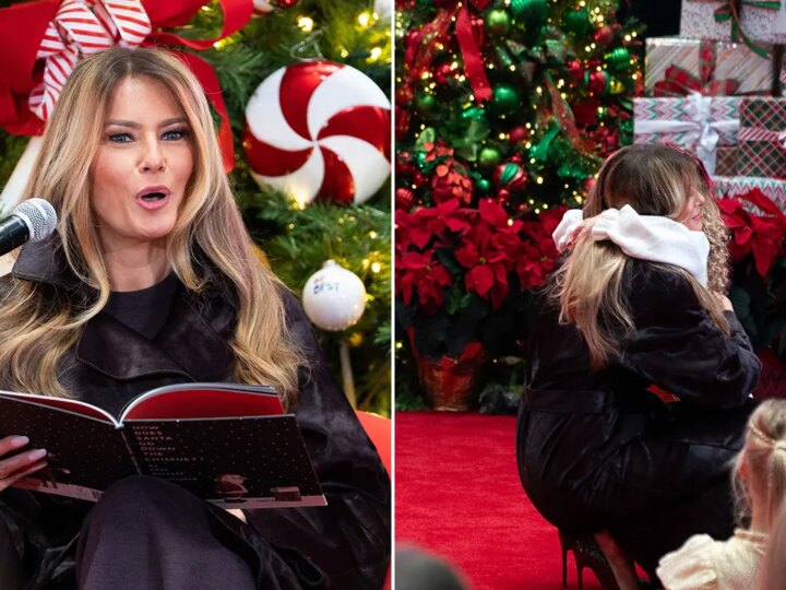 Melania Trump visits children’s hospital, gives optimistic message about Santa