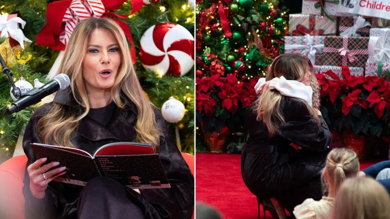 Melania Trump visits children’s hospital, gives optimistic message about Santa